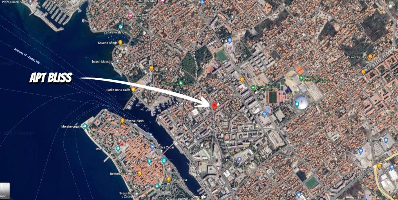 Apartament Bliss Zadar Zewnętrze zdjęcie